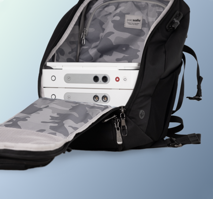 Mobilna uporaba Gymna Elexeo z baterijo